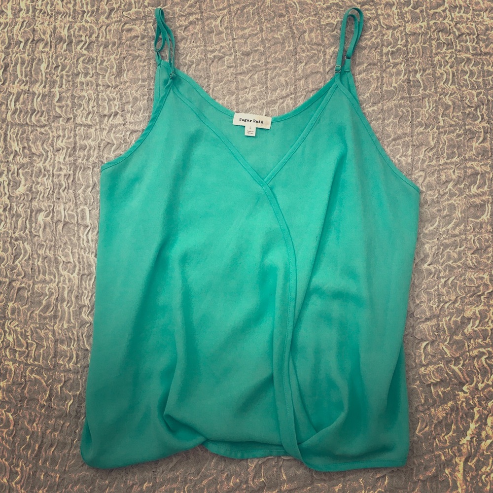 Teal blouse