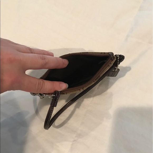 Brown Coach wristlet - Picture 3 of 3