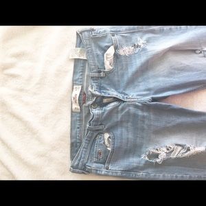 Hollister skinny Jeans - distressed light wash