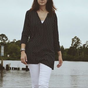 J Crew Navy Anchor Tunic Dress