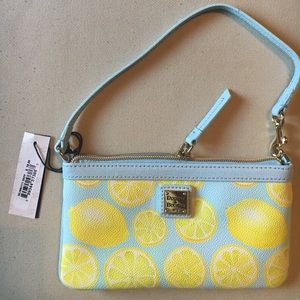 Limone Large Slim Wristlet Sky