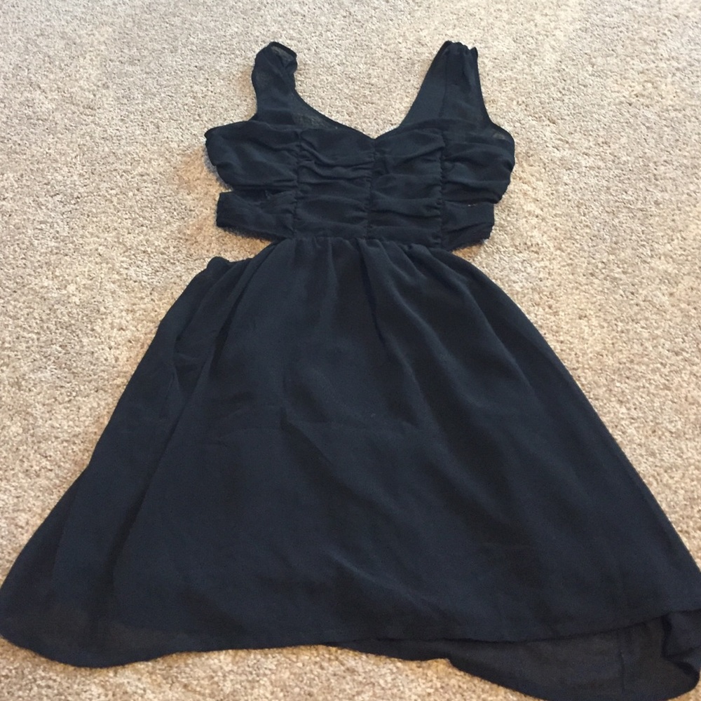 Black TOPSHOP cut out dress