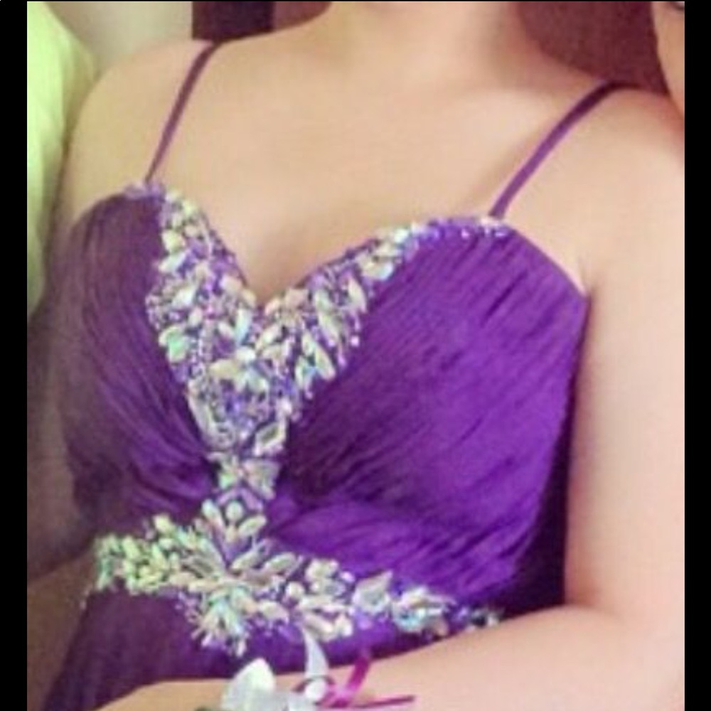 Long purple dress