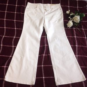 Ann Taylor Loft White Modern Flare Women's Jeans