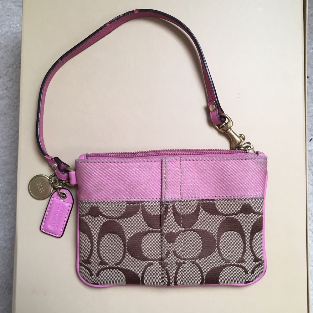 Coach Signature Wristlet