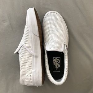 Vans Perforated Leather Slip-on -- Women's 7