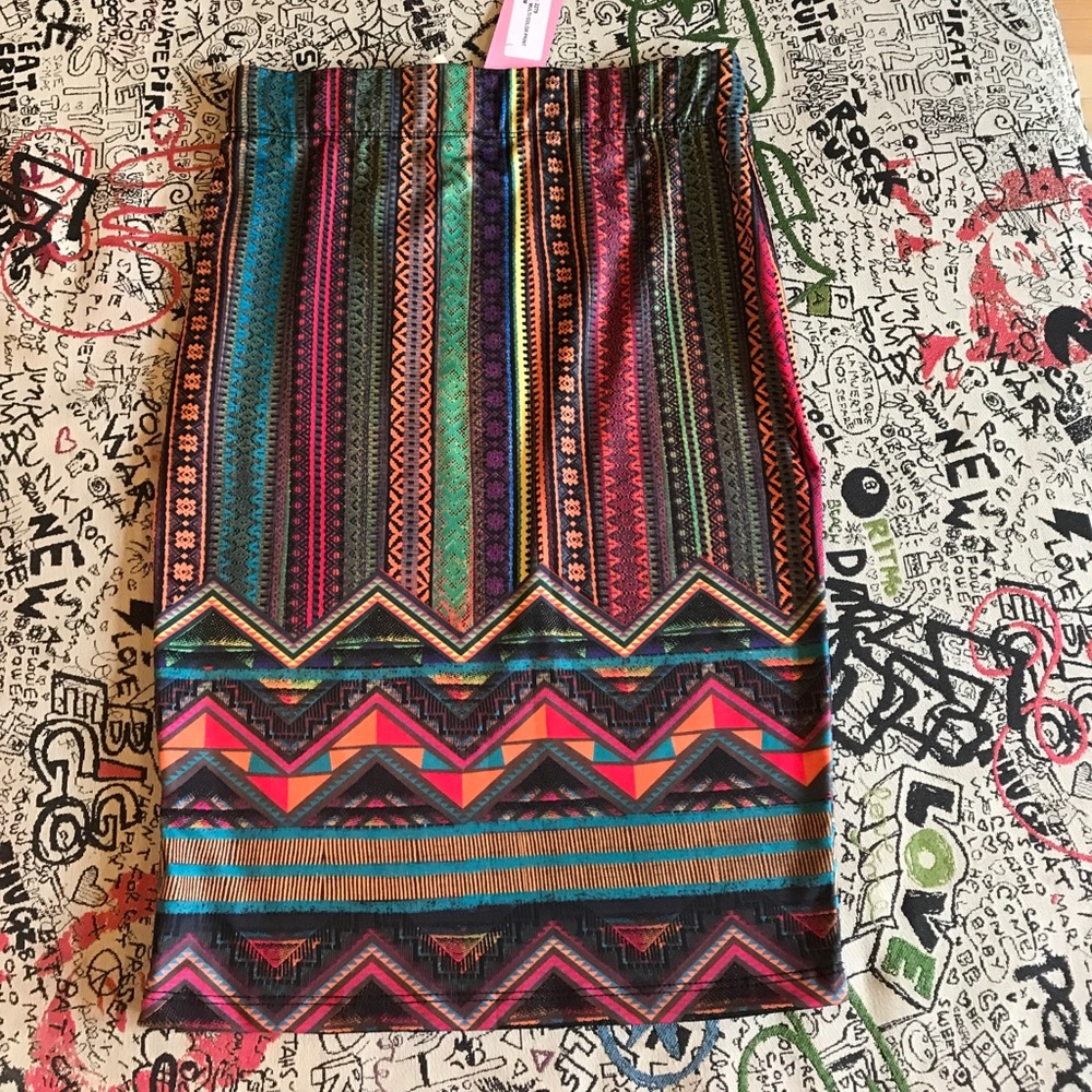 MIDI skirt bohemian print