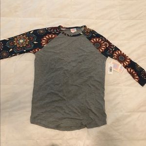 NWT Lularoe Randy floral sleeves size small