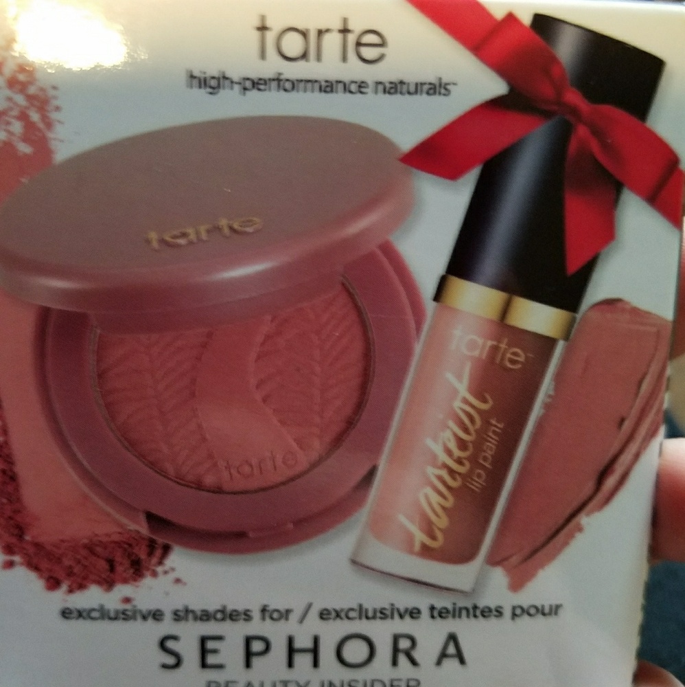 Tarte 12hr blush & creamy matte lip paint