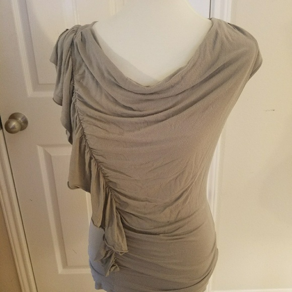 Light Ruffle Grey Top - Picture 2 of 4