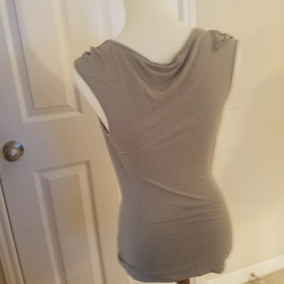 Light Ruffle Grey Top - Picture 4 of 4