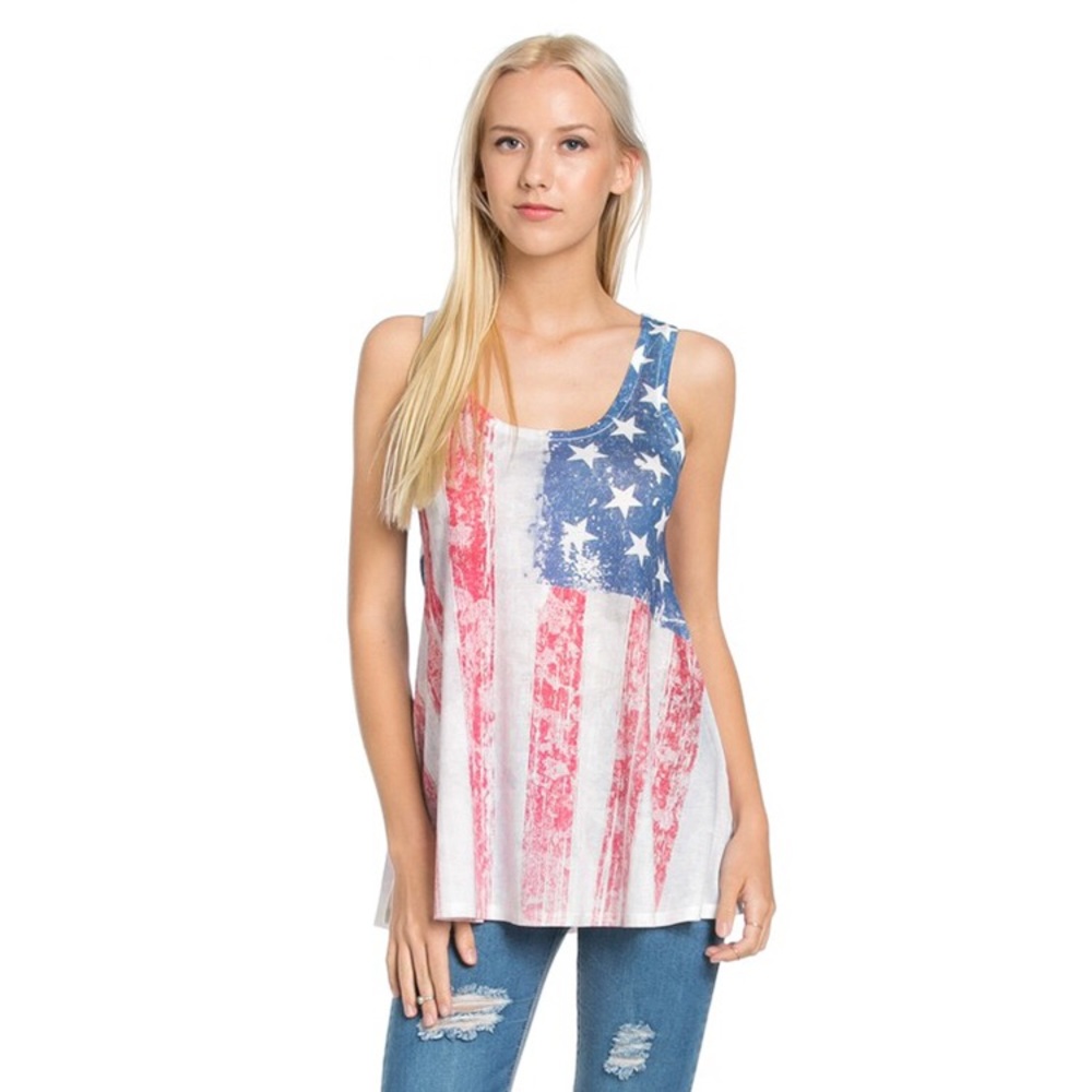 🇺🇸 SALE! 🇺🇸 American Flag Tank Top