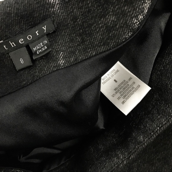 Theory black pleated skirt - Picture 4 of 4