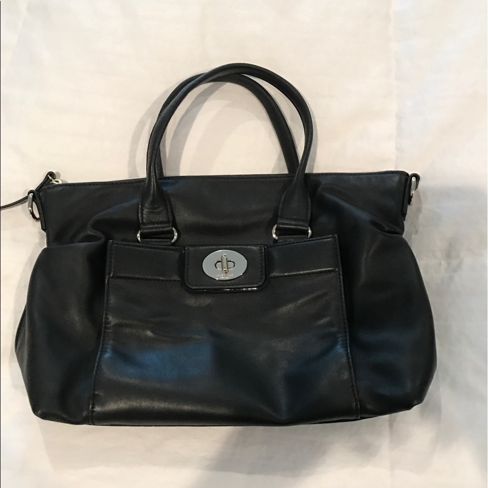 Black leather Kate Spade bag