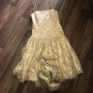Homecoming dress and shoes