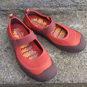 Woolrich Rust Canvas Mary Jane Flats