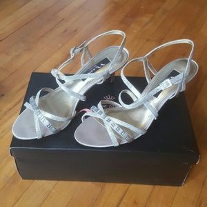 Nina gold kitten heel sandal