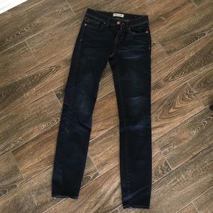 Madewell dark skinny jeans