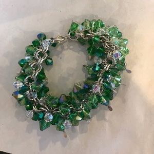Shades of Green Swarovski Crystal Bracelet