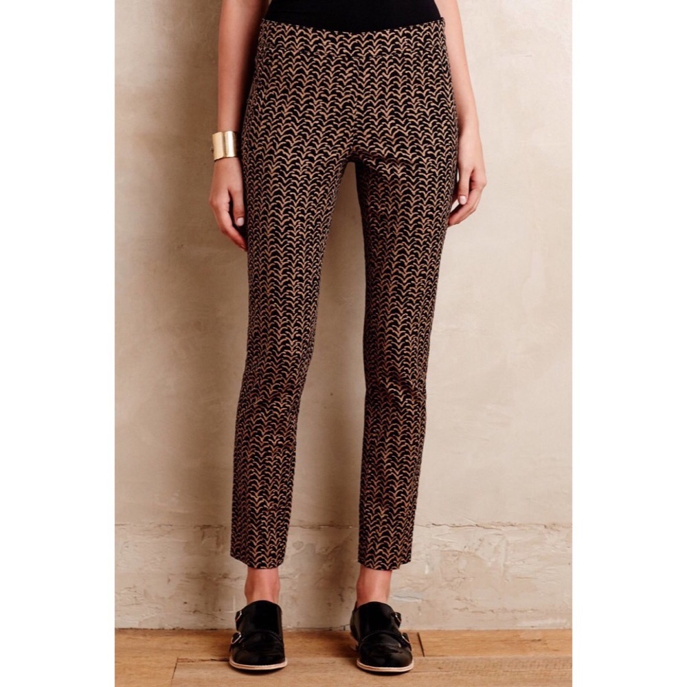 Anthropologie - Cartonnier - Black Motif Charlie Trousers