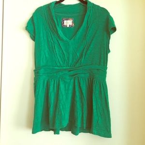Anthropologie Deletta Waist Weave tee