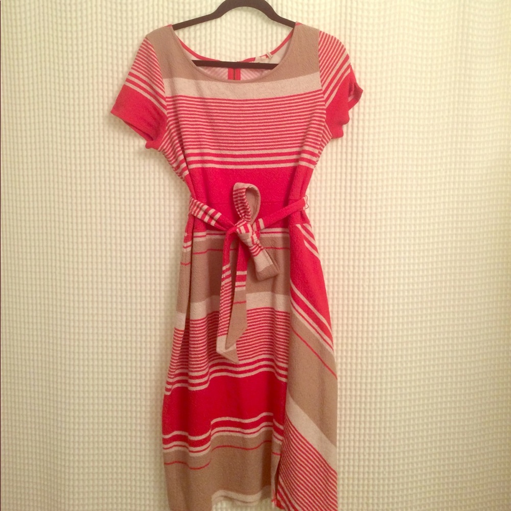 Lilka Red/Orange Midi Dress