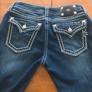 Miss Me Signature Skinny Dark Wash Sz 31
