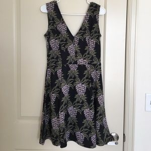NWT H&M pineapple print jersey stretchy dress