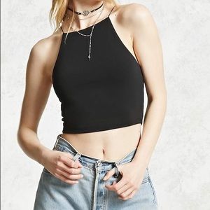 BUNDLE - 3 Cute Square-Neck Halter Crop Tops