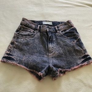 ASHED WASHED JEAN SHORTS