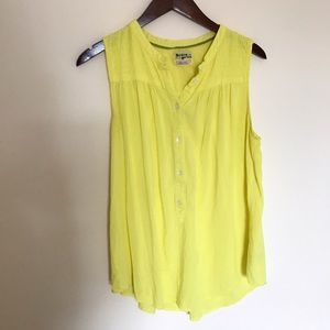 Anthropologie Holding Horses Yellow Tank Anthropologie Holding Horses Yellow Tank