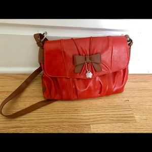 Red cross body bag