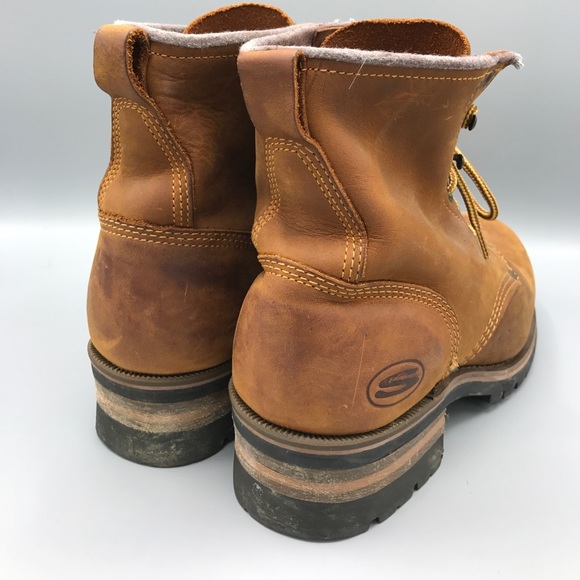 skechers usa men's cascades logger boot