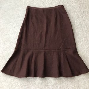 Harold's brown linen skirt - excellent condition