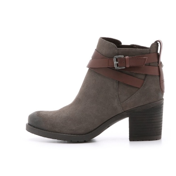 Sam Edelman hannah gray suede ankle bootie - Picture 2 of 8