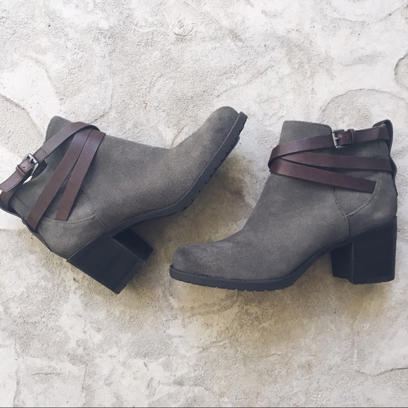 Sam Edelman hannah gray suede ankle bootie - Picture 7 of 8