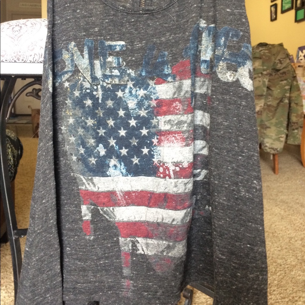American flag tank