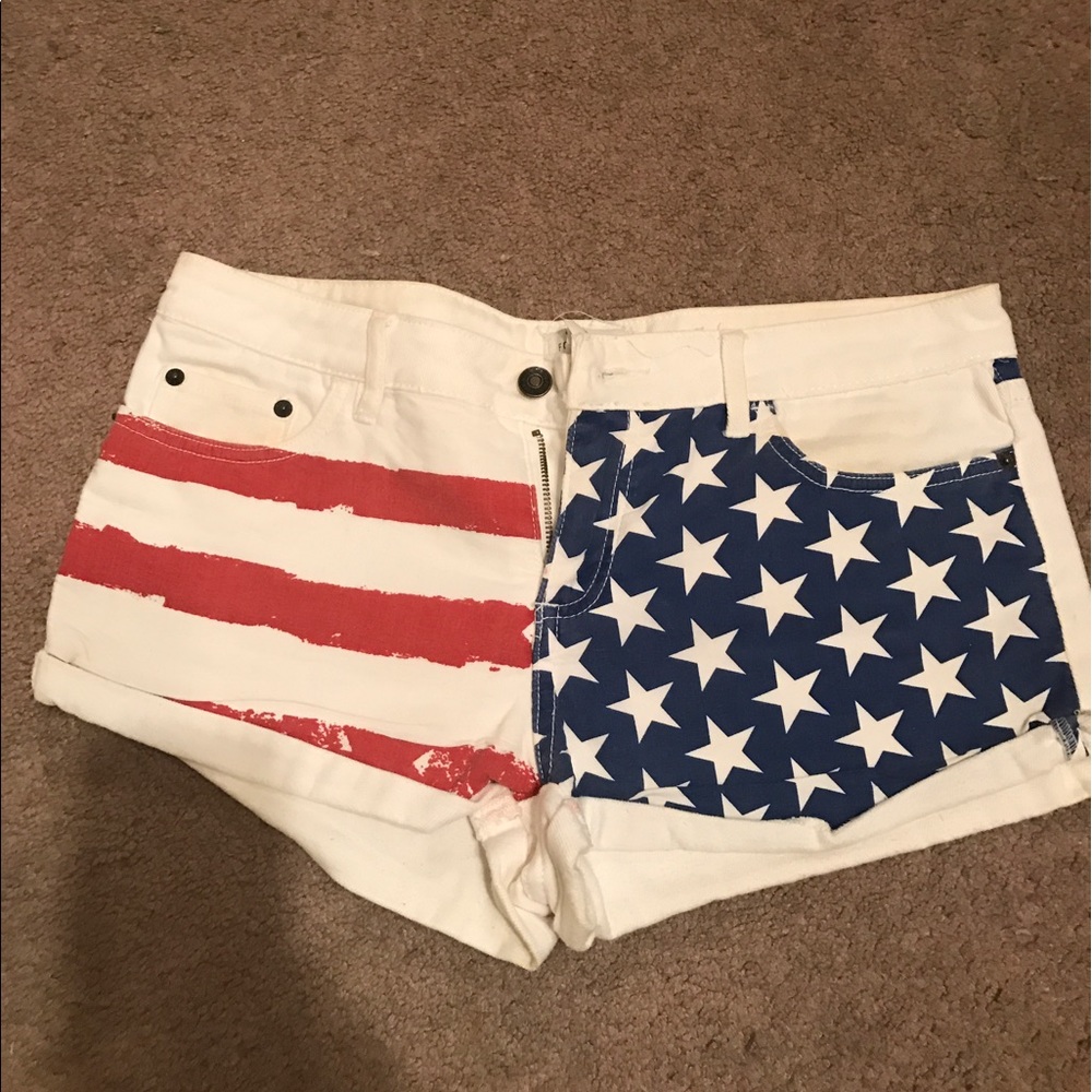 Forever 21 American flag shorts