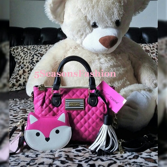 Betsey Johnson Handbags - New! BETSEY JOHNSON Crossbody Bag & Fox Wallet