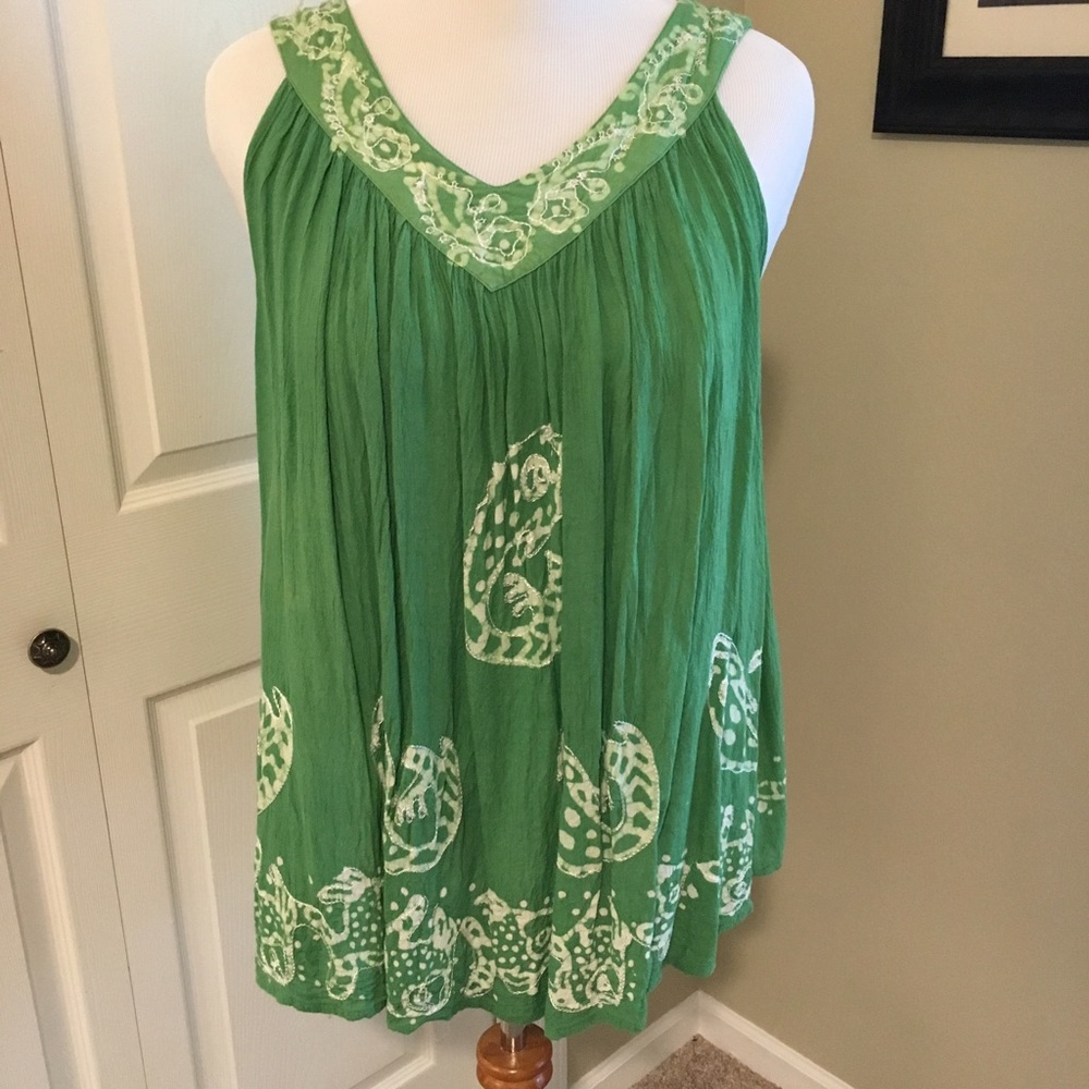 Summer fun gauzy and flowy tank