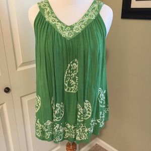 Summer fun gauzy and flowy tank