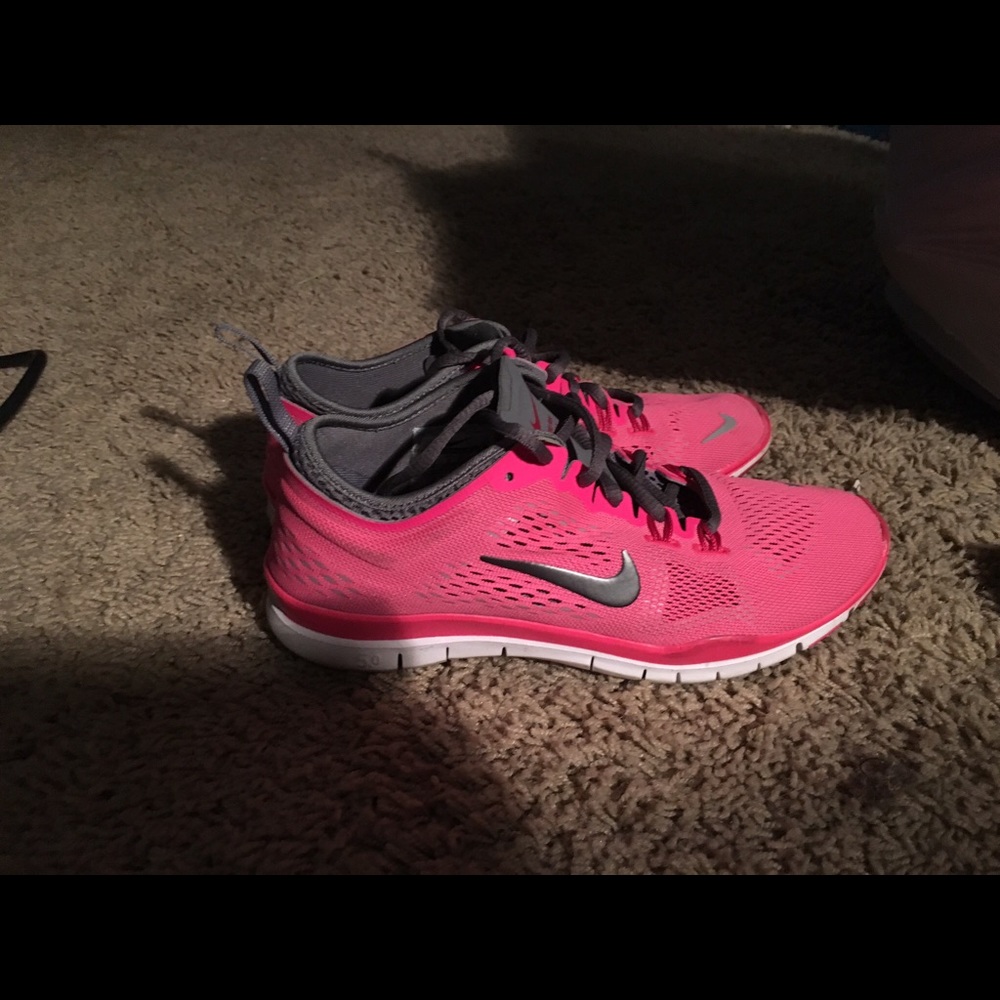 Pink Nike Free Runs