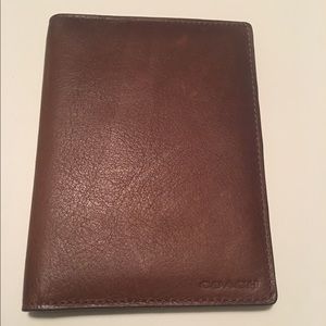Men's leather Coach wallet/passport case