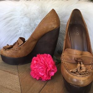 [Aldo] Penny Loafer Wedge