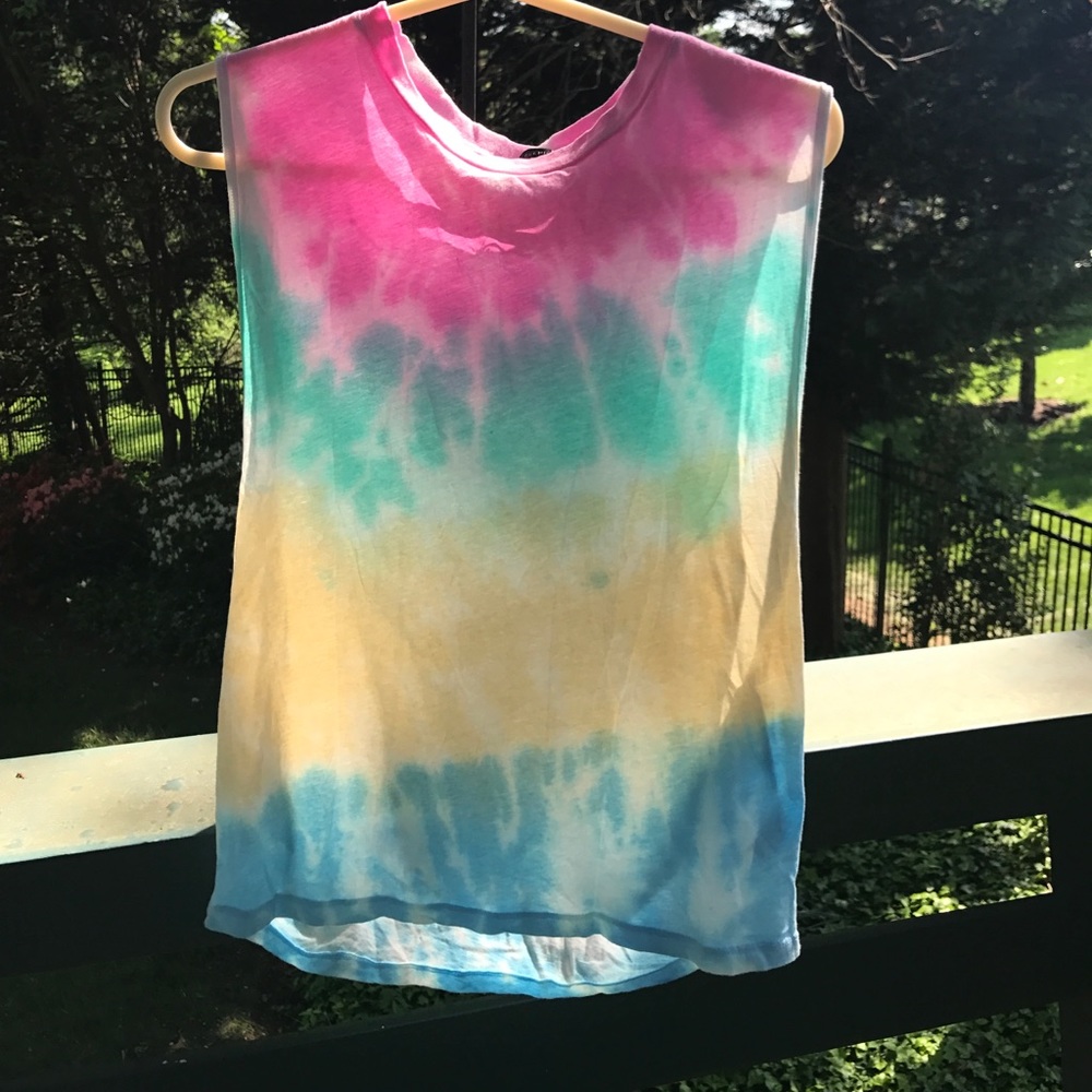 Tie dye muscle shirt