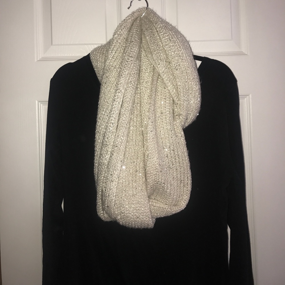 Sparkly Cream Sweater unity scarf - Gorgeous!