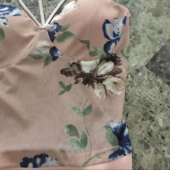 💕LAST💕 Floral Print Mesh Bodysuit - Picture 4 of 6