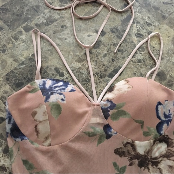 💕LAST💕 Floral Print Mesh Bodysuit - Picture 6 of 6