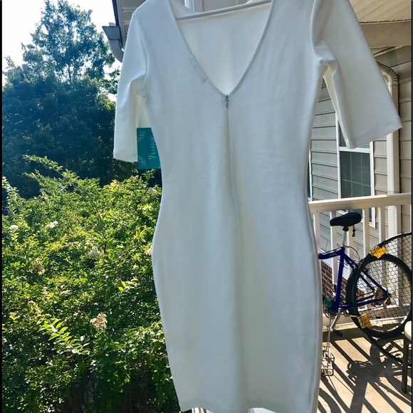 White fitted dress - Picture 2 of 4