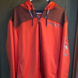 Men's long-sleeve warm hoodie--Broncos official
